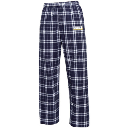 Navy and Silver Flannel Pant