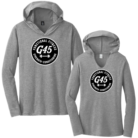 Tri-Blend Long Sleeve HOODED Tee