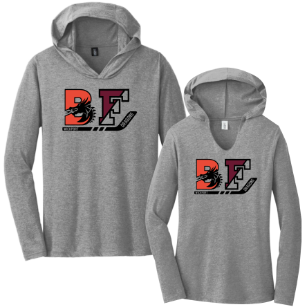 Tri-Blend Long Sleeve HOODED Tee
