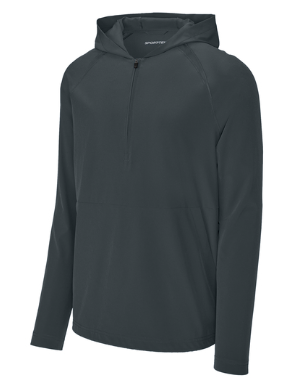 Classic 1/2 Zip LONG Sleeve HOODED JACKET