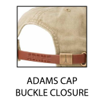 ADAMS Garment Washed COTTON Twill Cap