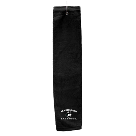 BLACK Deluxe Golf Towel with Hook