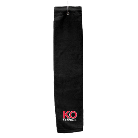 BLACK Deluxe Golf Towel with Hook