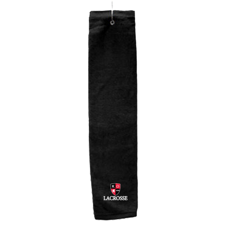 BLACK Deluxe Golf Towel with Hook