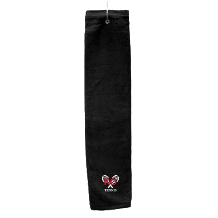 BLACK Deluxe Golf Towel with Hook