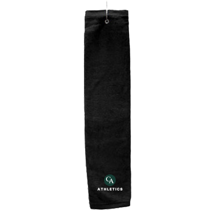 BLACK Deluxe Golf Towel with Hook