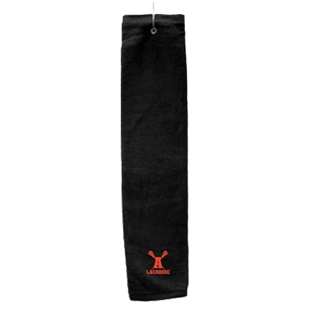 BLACK Deluxe Golf Towel with Hook