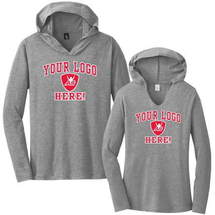 Tri-Blend Long Sleeve HOODED Tee