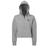 Women’s CROPPED 1/2 ZIP HOODED SWEATSHIRT