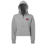 Women’s CROPPED 1/2 ZIP HOODED SWEATSHIRT