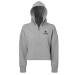 Women’s CROPPED 1/2 ZIP HOODED SWEATSHIRT