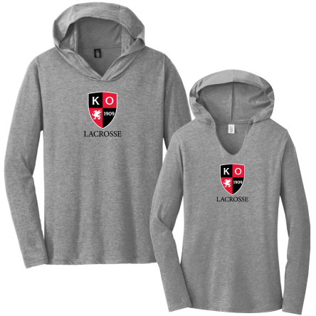 Tri-Blend Long Sleeve HOODED Tee