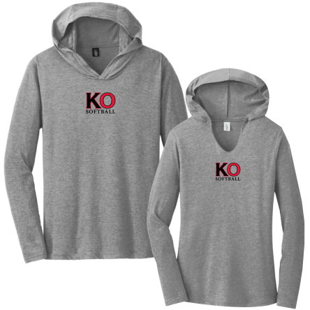 Tri-Blend Long Sleeve HOODED Tee