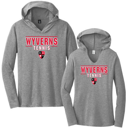 Tri-Blend Long Sleeve HOODED Tee