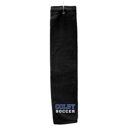 Black Deluxe Golf Towel with Hook