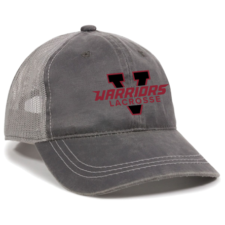 Charcoal/Grey Weathered Trucker Cap