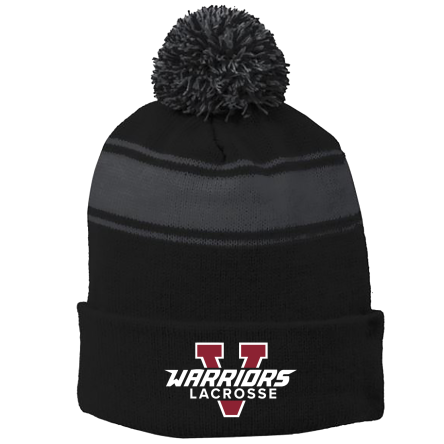 Striped Pom Beanie