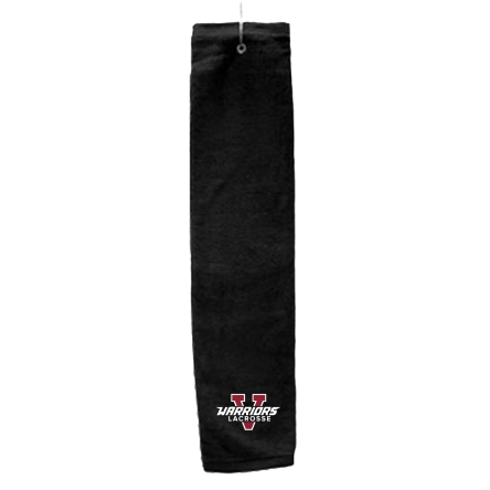 Black Deluxe Golf Towel with Hook