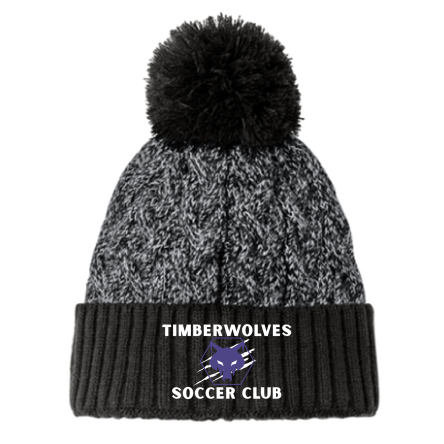 New Era Marled Knit Pom Beanie