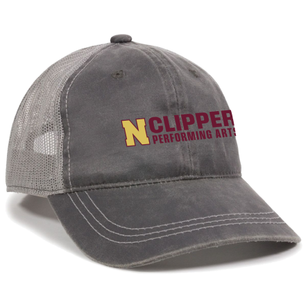 Charcoal/Grey Weathered Trucker Cap