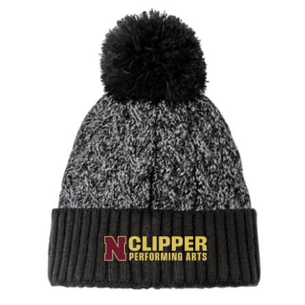 New Era Marled Knit Pom Beanie