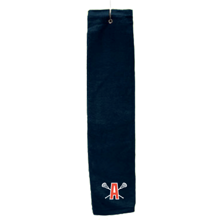 Navy Deluxe Golf Towel with Hook