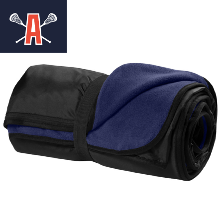 Classic Navy Fleece Travel Blanket