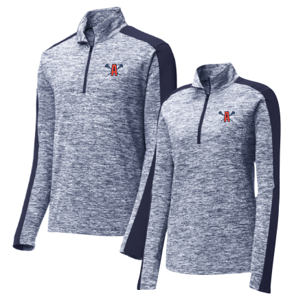 Electric Heather Colorblock 1/4 Zip Pullover