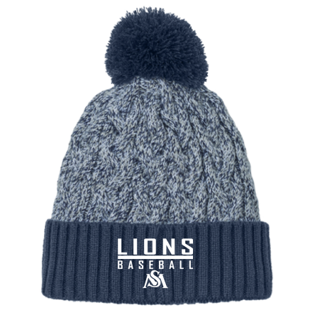 New Era Marled Knit Pom Beanie