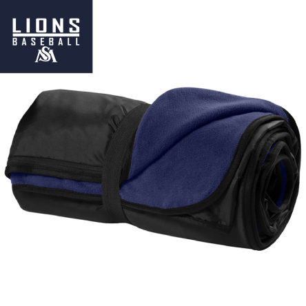 Classic Navy Fleece Travel Blanket