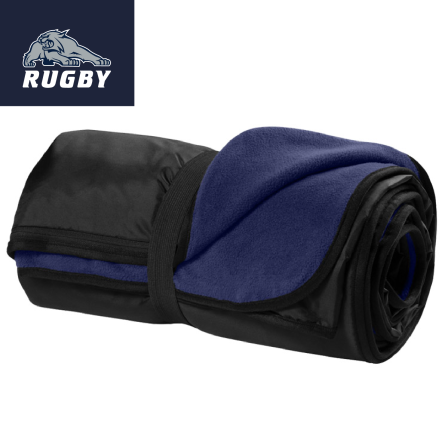 Classic Navy Fleece Travel Blanket