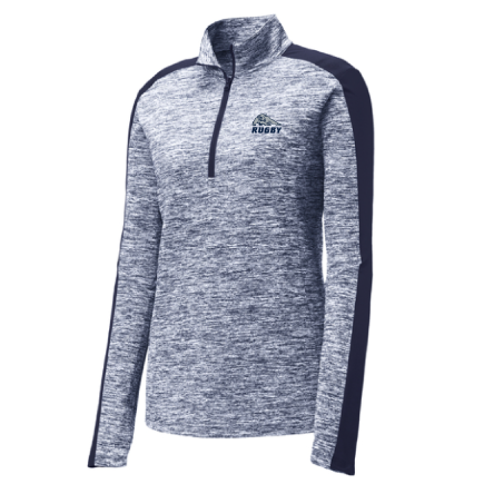 Electric Heather Colorblock 1/4 Zip Pullover