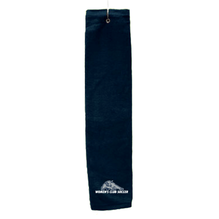Navy Deluxe Golf Towel with Hook