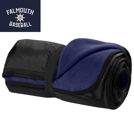 Classic Navy Fleece Travel Blanket