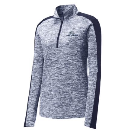 Electric Heather Colorblock 1/4 Zip Pullover