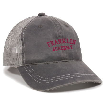 Charcoal/Grey Weathered Trucker Cap