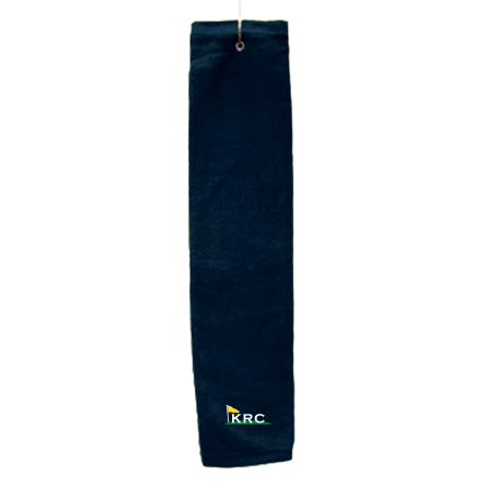 Navy Deluxe Golf Towel with Hook