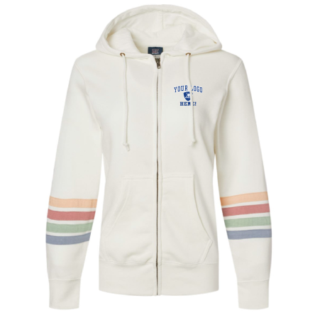 OFFLINE - Women's Striped Full-Zip Sweatshirt