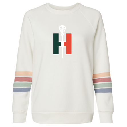 Women's Striped Crewneck Sweatshirt
