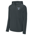 Classic 1/2 Zip Long Sleeve Hooded Jacket