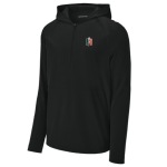 Classic 1/2 Zip Long Sleeve Hooded Jacket