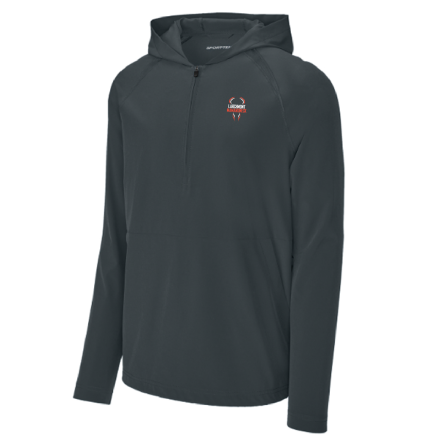 Classic 1/2 Zip Long Sleeve Hooded Jacket