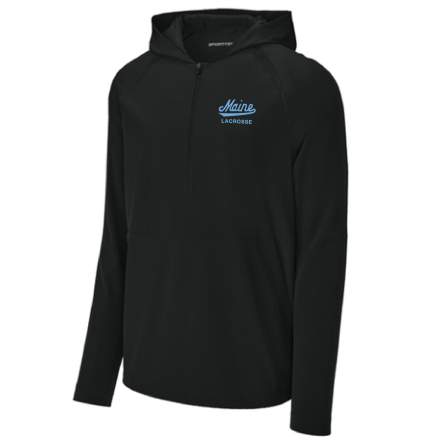 Classic 1/2 Zip Long Sleeve Hooded Jacket