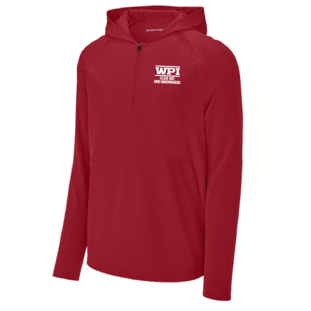 Classic 1/2 Zip Long Sleeve Hooded Jacket