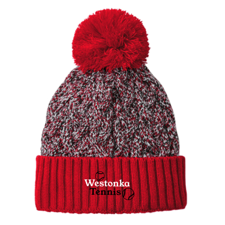 New Era Marled Knit Pom Beanie