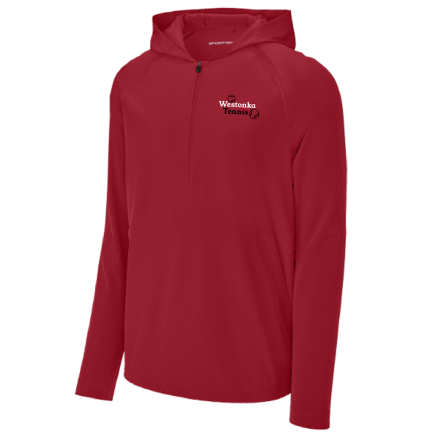 Classic 1/2 Zip Long Sleeve Hooded Jacket