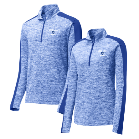 Electric Heather Colorblock 1/4 Zip Pullover