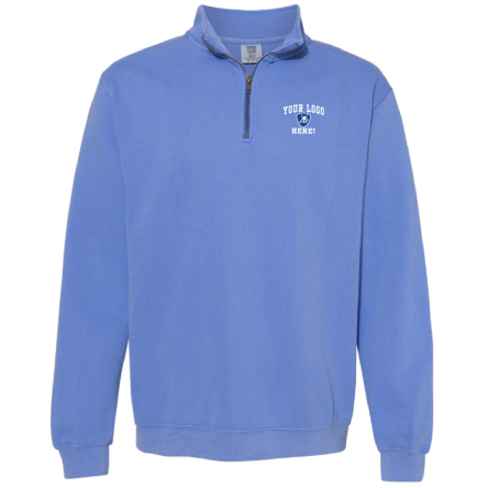 ADD ON - Classic Garment Dyed 1/4 Zip Pullover Sweatshirt