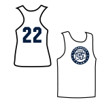 NAVY & WHITE Mesh REVERSIBLE Tank