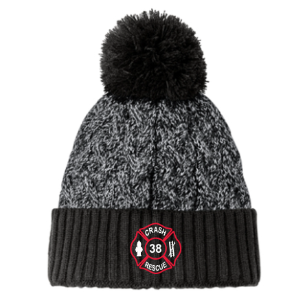 New Era Marled Knit Pom Beanie